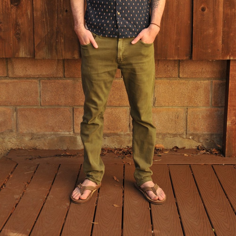 Hawker Rye Olive Jeans